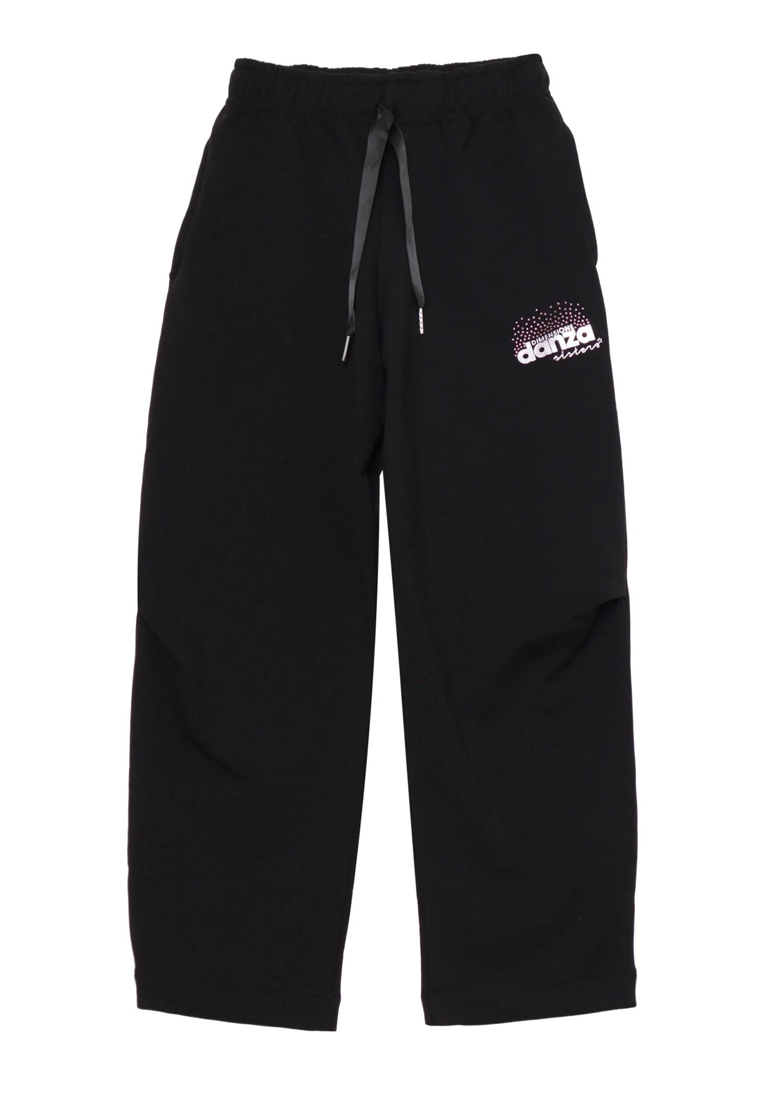 Dimensione Danza Tuta Nera Bambina Zip In Cotone Con Cappuccio Sportivo AI25