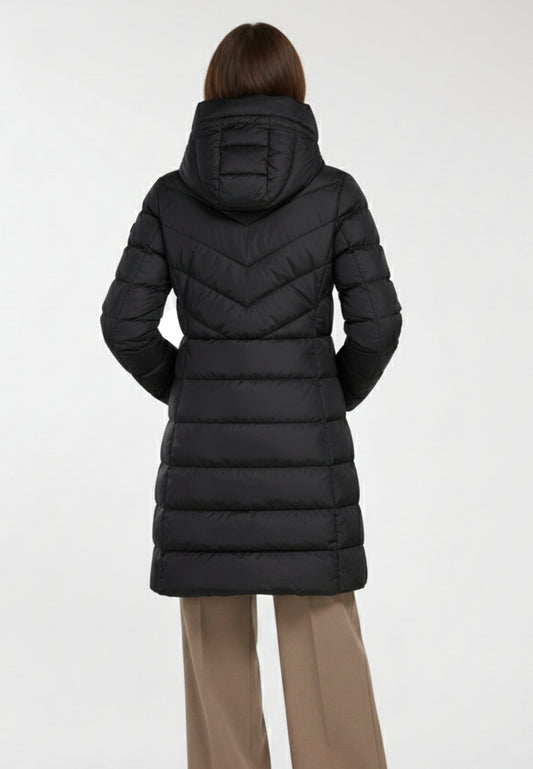 Ciesse Piumini Rebecca 206XXP Giubbotto Donna Lungo Nero con Cappuccio