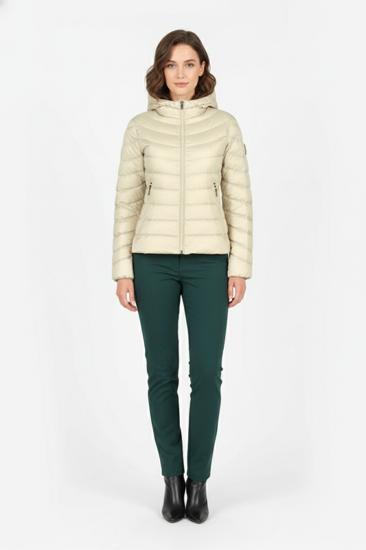 Ciesse Piumini giubbotto donna Ary beige con cappuccio