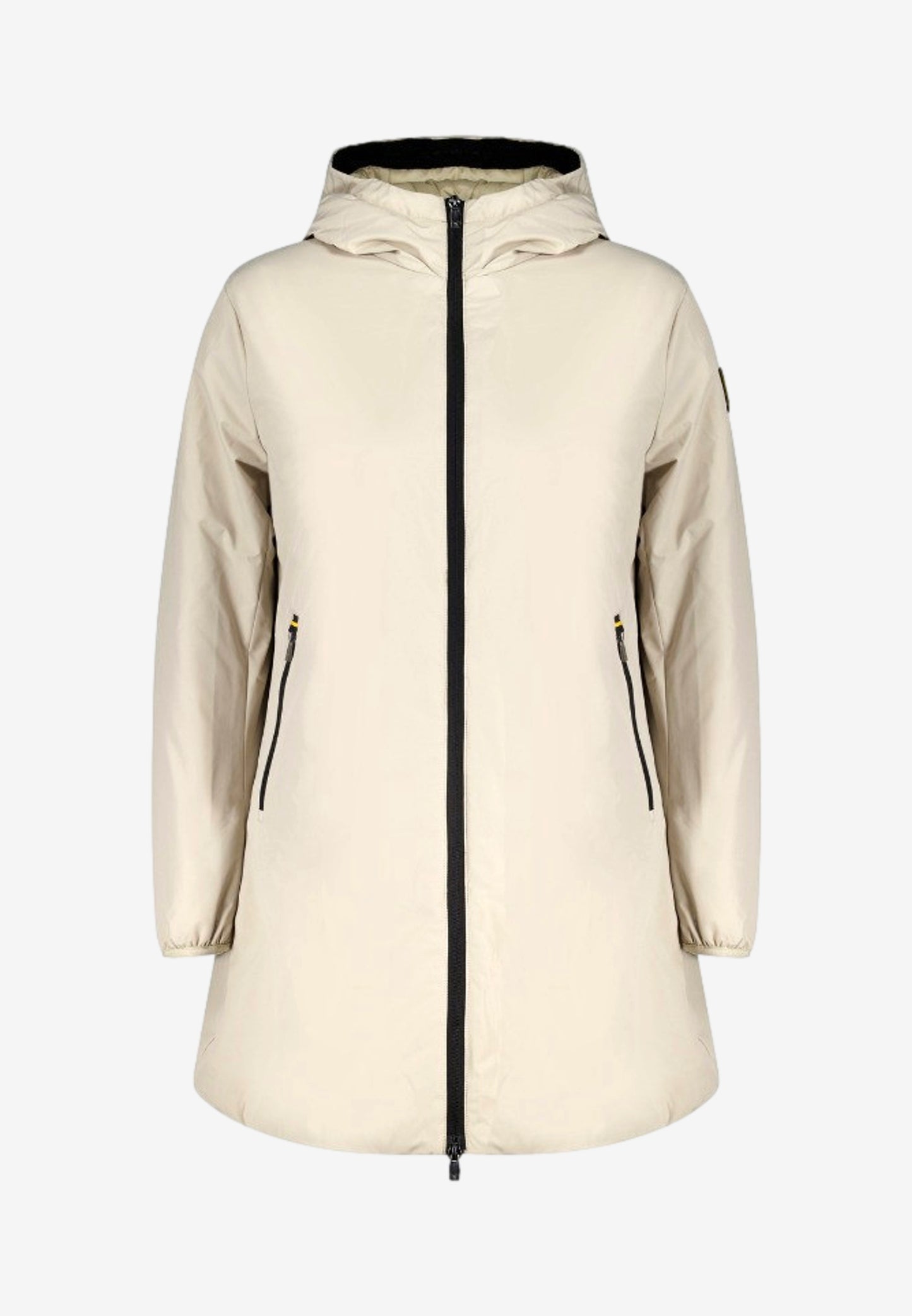 Ciesse Piumini giubbotto lungo donna Matilda beige con cappuccio