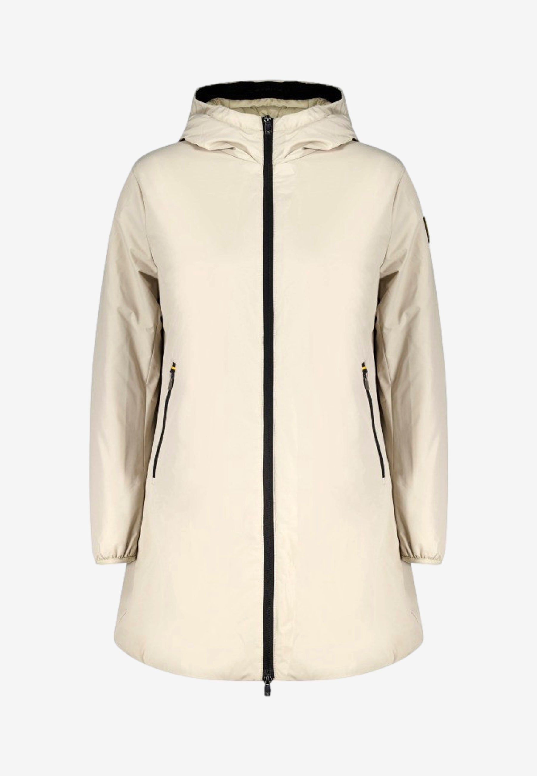 Ciesse Piumini giubbotto lungo donna Matilda beige con cappuccio