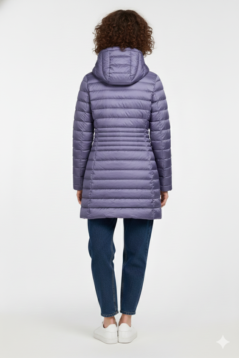 Ciesse Piumini giubbotto lungo donna Kalie blu reversibile