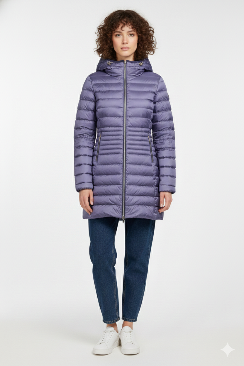 Ciesse Piumini giubbotto lungo donna Kalie blu reversibile