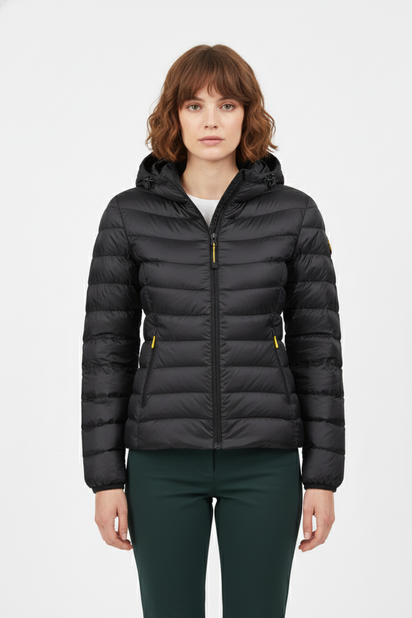 Ciesse Piumini giubbotto donna Ary nero con cappuccio