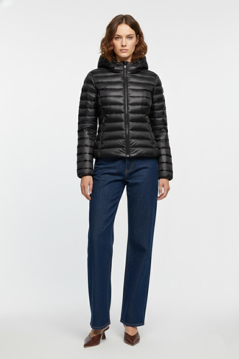 Ciesse Piumini Aghata giubbotto donna nero con cappuccio