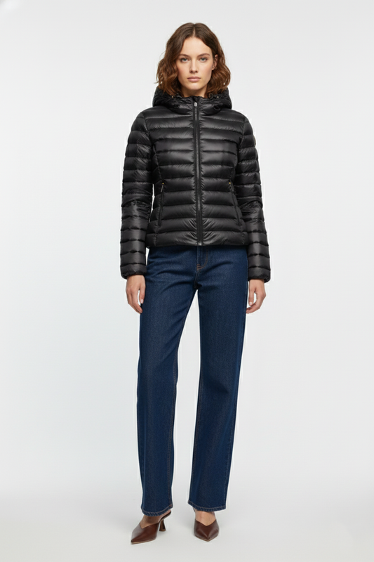 Ciesse Piumini Aghata giubbotto donna nero con cappuccio