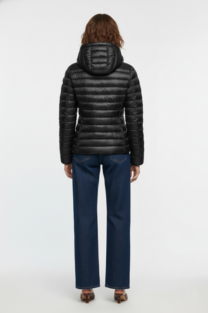 Ciesse Piumini Aghata giubbotto donna nero con cappuccio