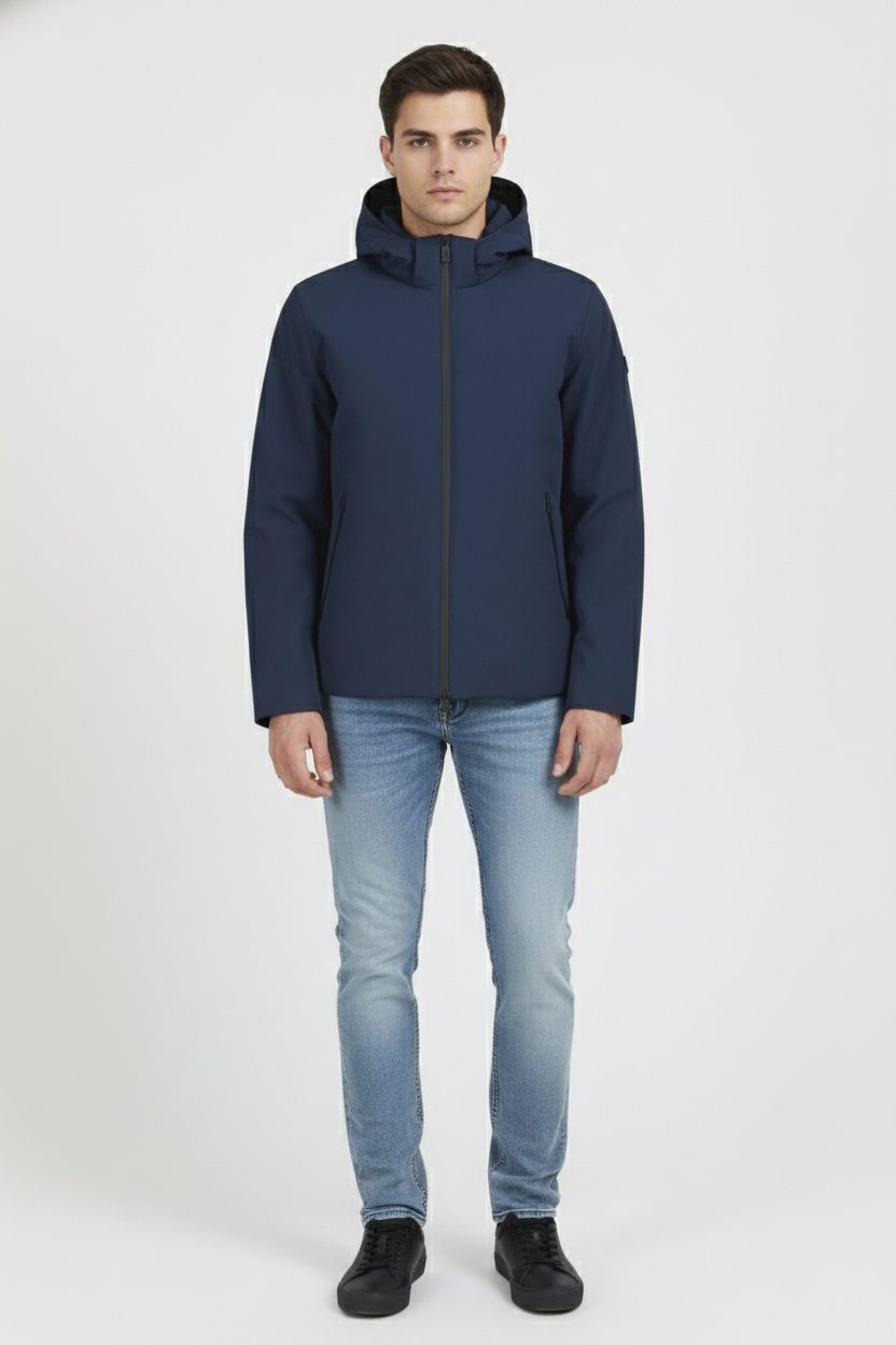 Ciesse Piumini Herring 2.0 giubbotto uomo blu navy con cappuccio