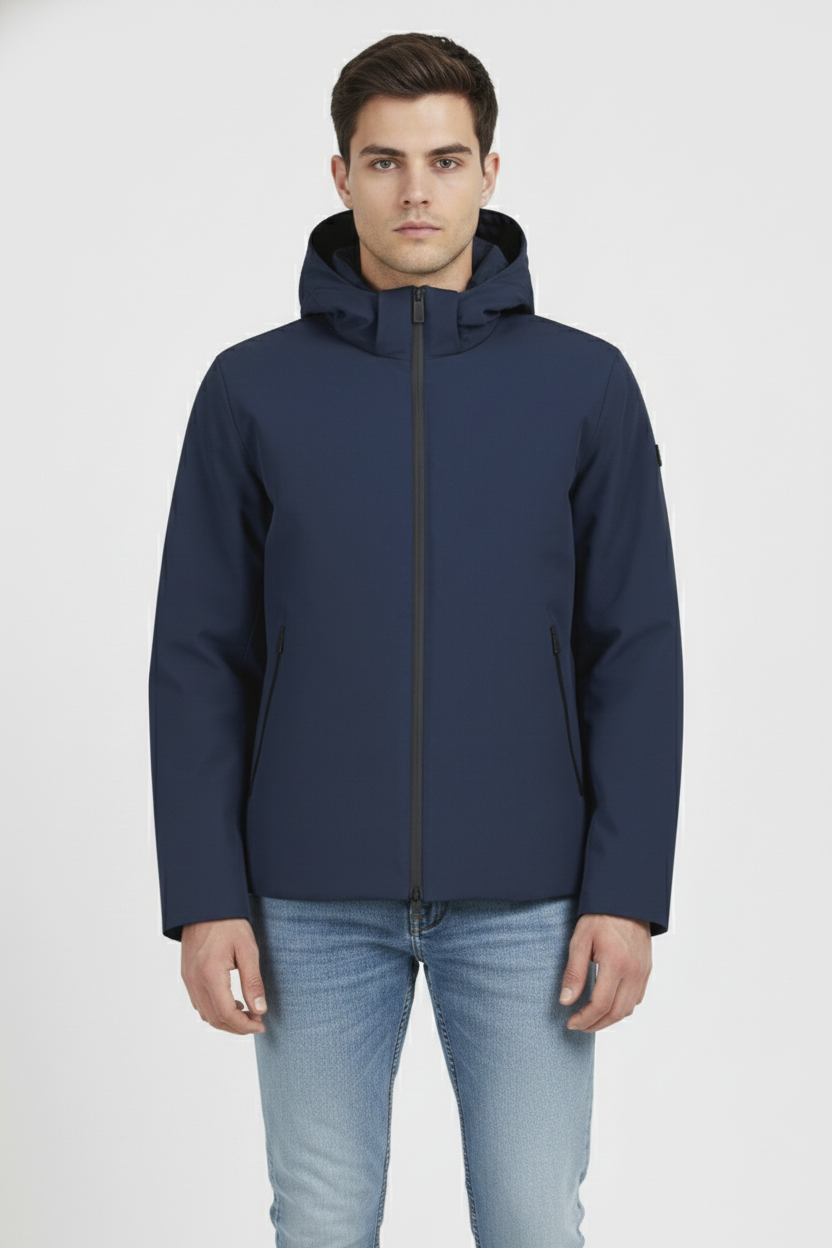 Ciesse Piumini Herring 2.0 giubbotto uomo blu navy con cappuccio