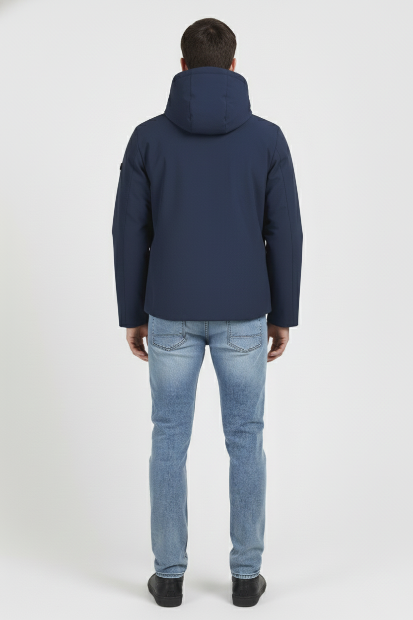 Ciesse Piumini Herring 2.0 giubbotto uomo blu navy con cappuccio