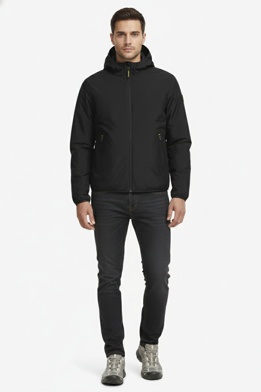 Ciesse Piumini Peter giubbotto uomo nero con cappuccio