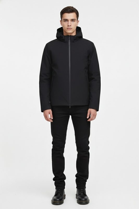 Ciesse Piumini Herring giubbotto uomo nero con cappuccio