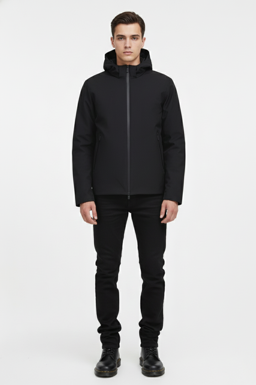 Ciesse Piumini Herring giubbotto uomo nero con cappuccio