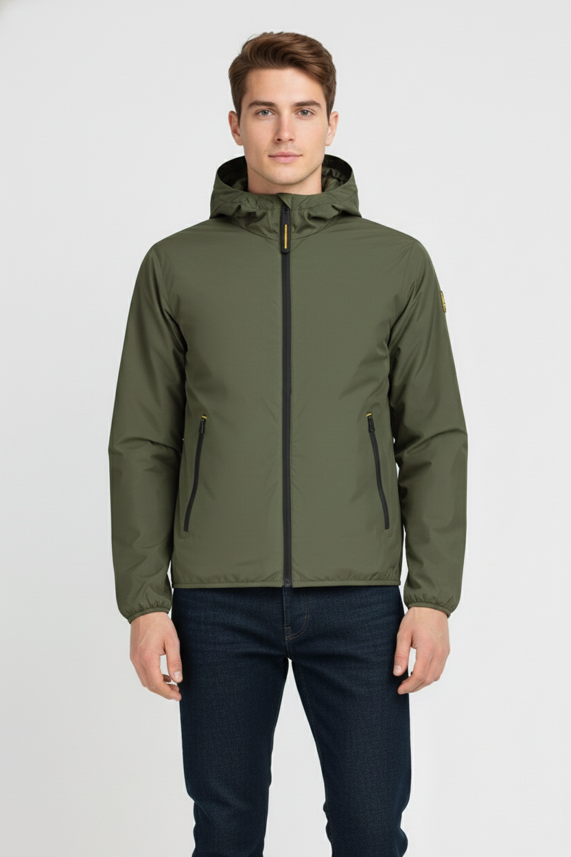 Ciesse Piumini Peter giubbotto uomo verde militare con cappuccio