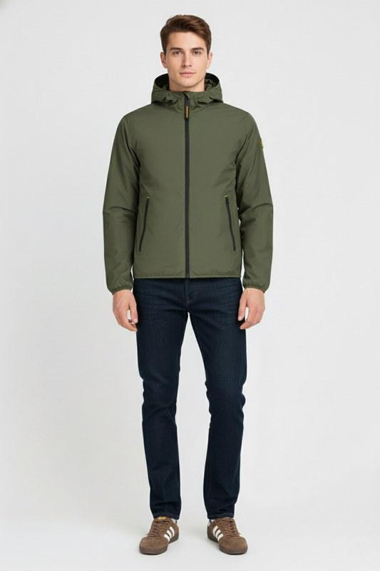 Ciesse Piumini Peter giubbotto uomo verde militare con cappuccio