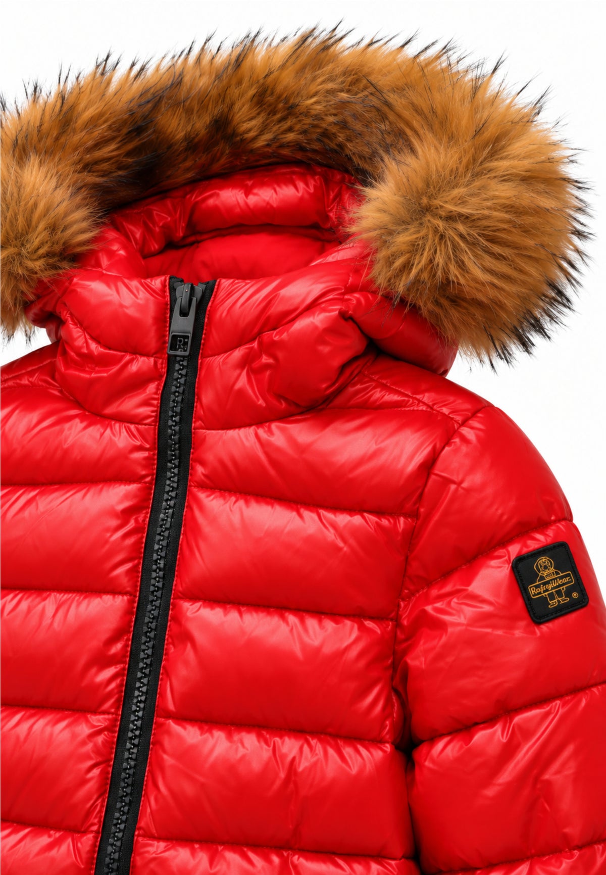 REFRIGIWEAR PIUMINO CON PELLICCIA E LOGO SUL BRACCIO Bambine e ragazze RG2606CW26_