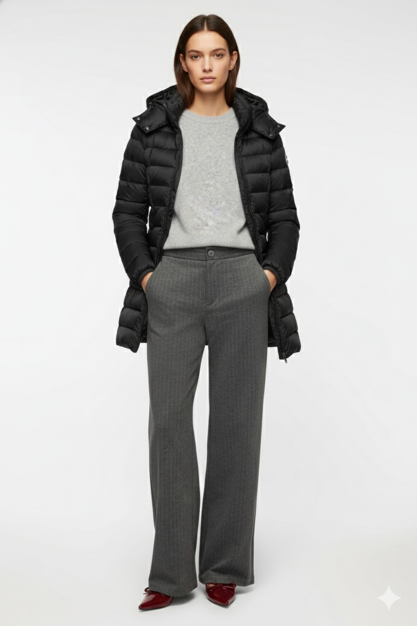 Colmar Piumino Deluxe Donna Nero con Cappuccio