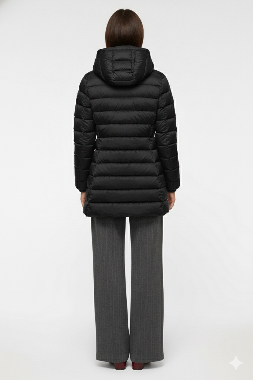 Colmar Piumino Deluxe Donna Nero con Cappuccio