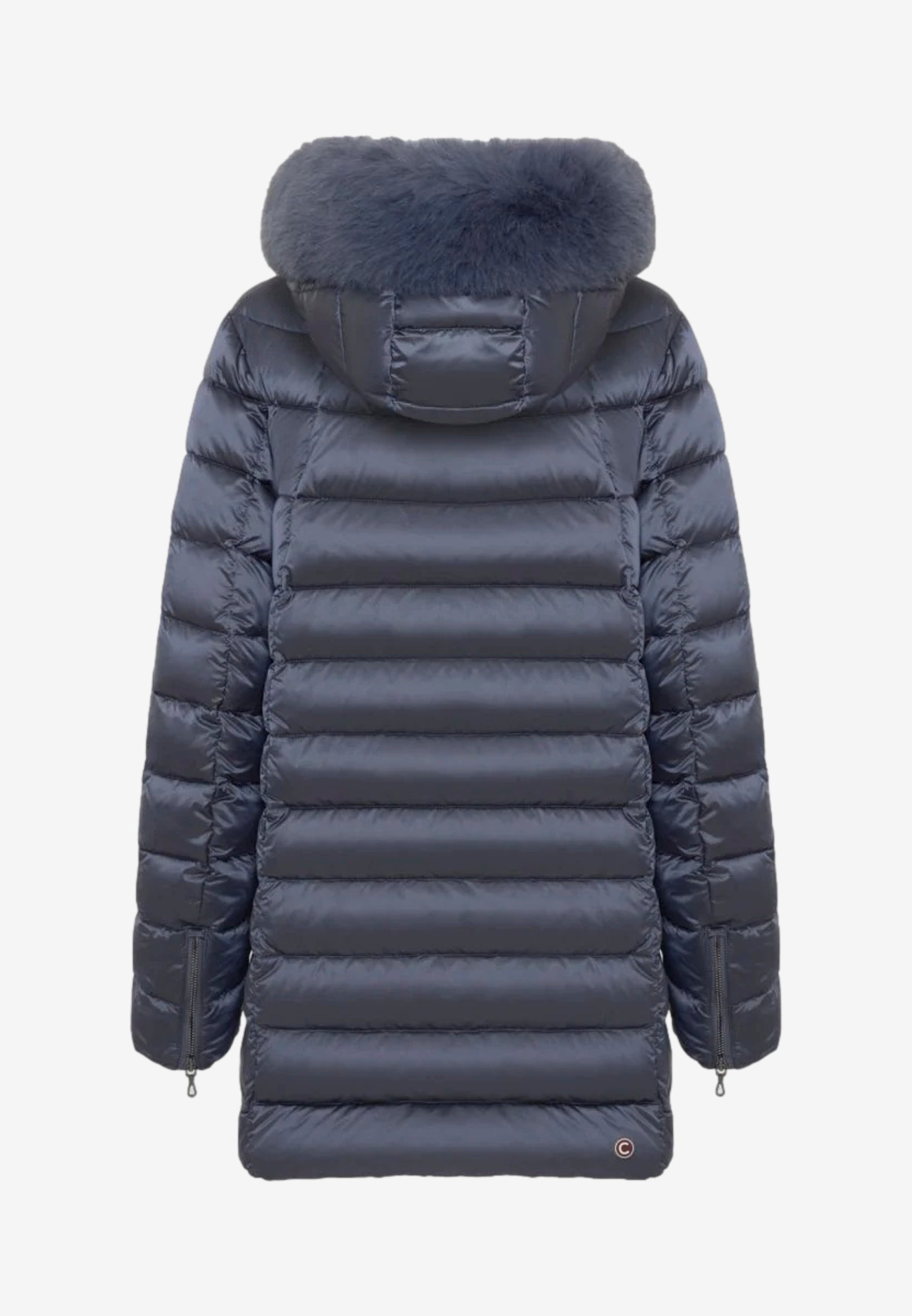 Colmar Piumino da Donna Grigio Imbottito con Cappuccio