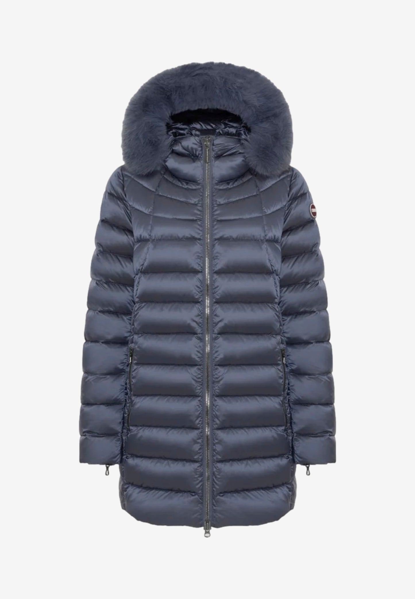 Colmar Piumino da Donna Grigio Imbottito con Cappuccio