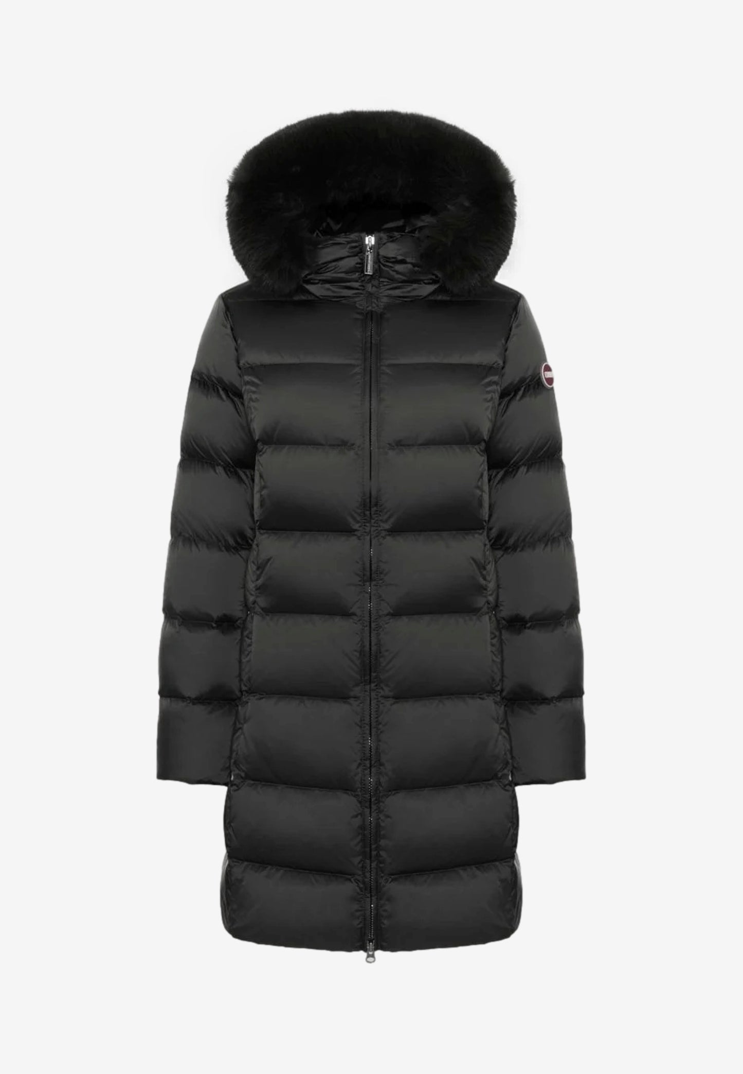 Colmar Piumino Donna Nero con Cappuccio e Pelliccia Sintetica