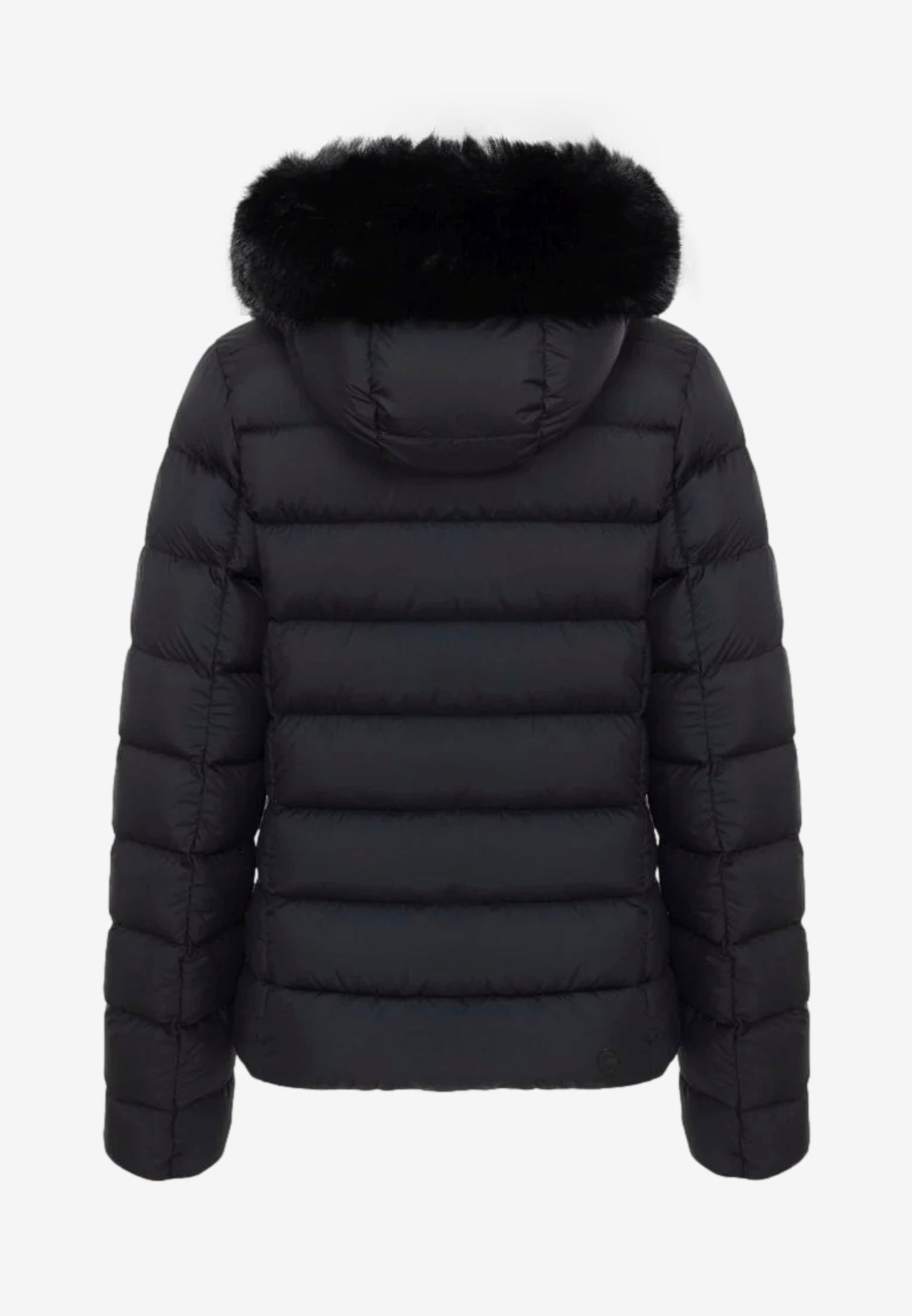 Colmar Piumino Donna Nero con Cappuccio e Eco-pelliccia