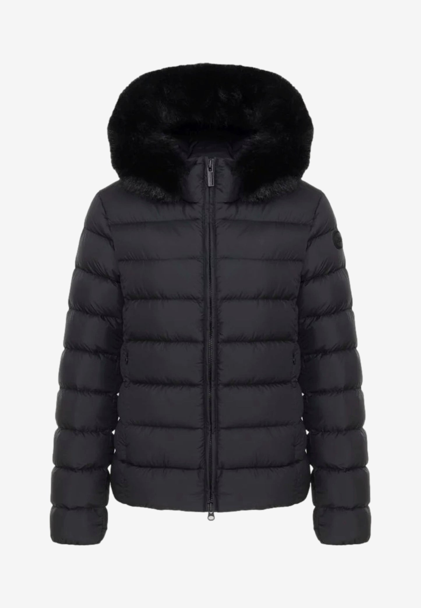 Colmar Piumino da Donna Nero Imbottito con Cappuccio