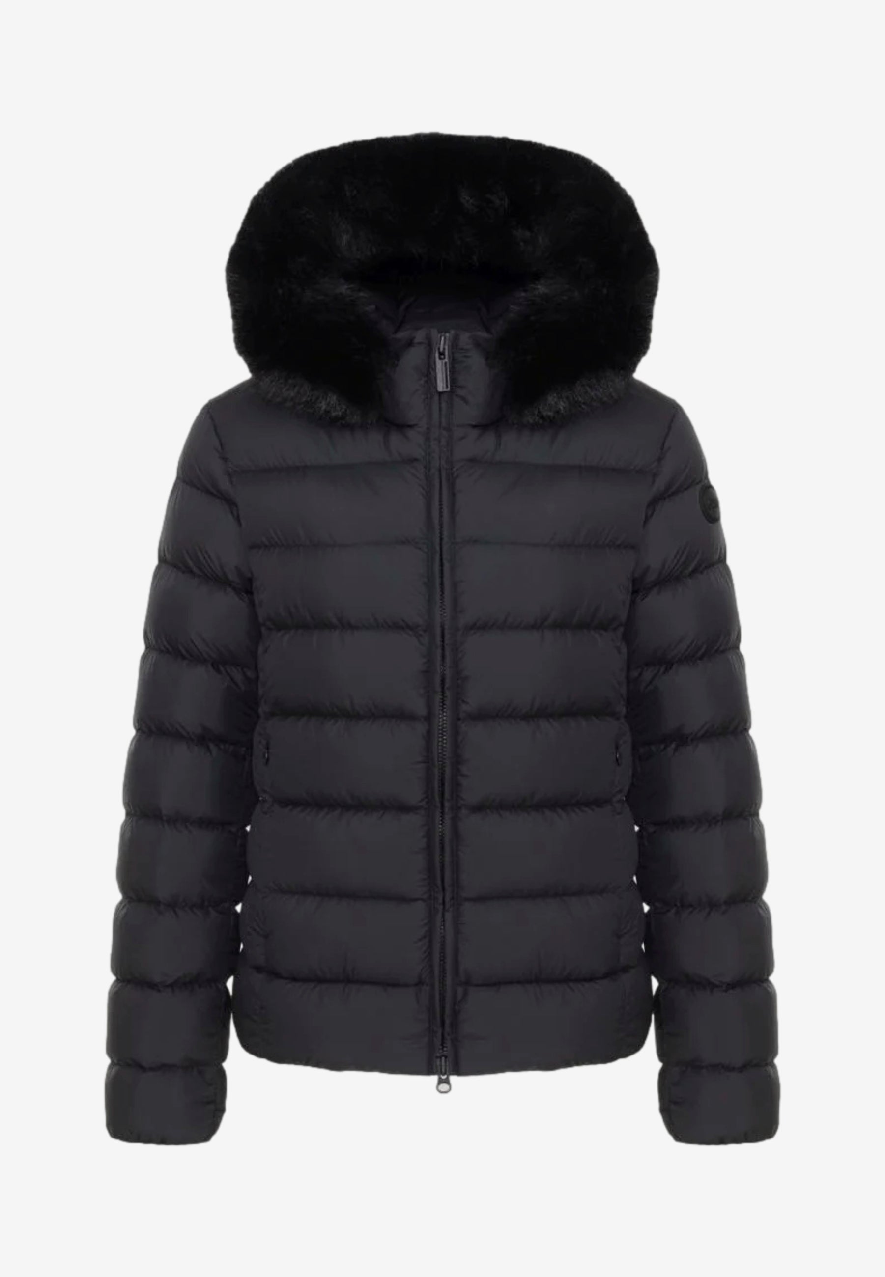 Colmar Piumino da Donna Nero Imbottito con Cappuccio