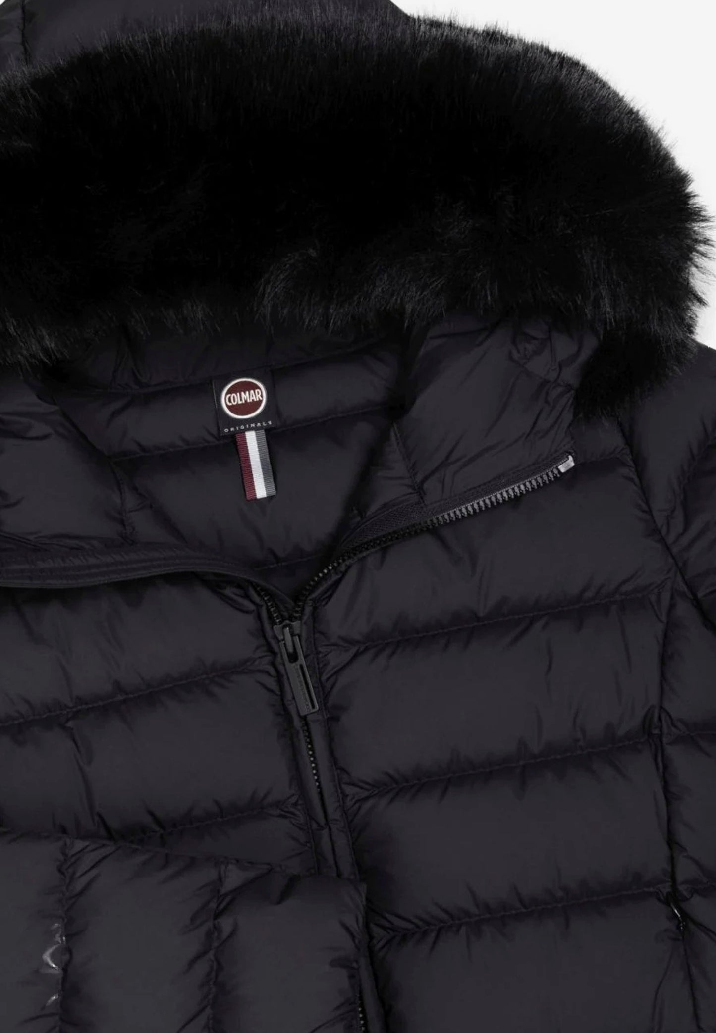 Colmar Piumino da Donna Nero Imbottito con Cappuccio