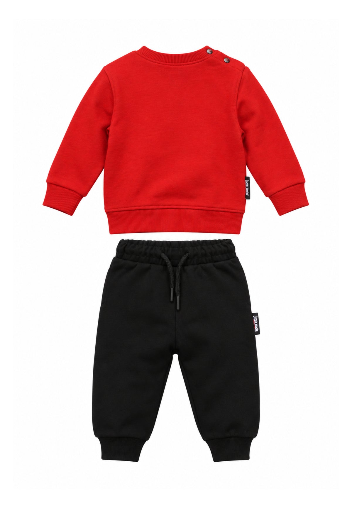JUST CAVALLI TUTA COMPLETA ROSSA A GIROCOLLO CON LOGO CENTRALE Bambini e ragazzi JIA26001CF.RO_