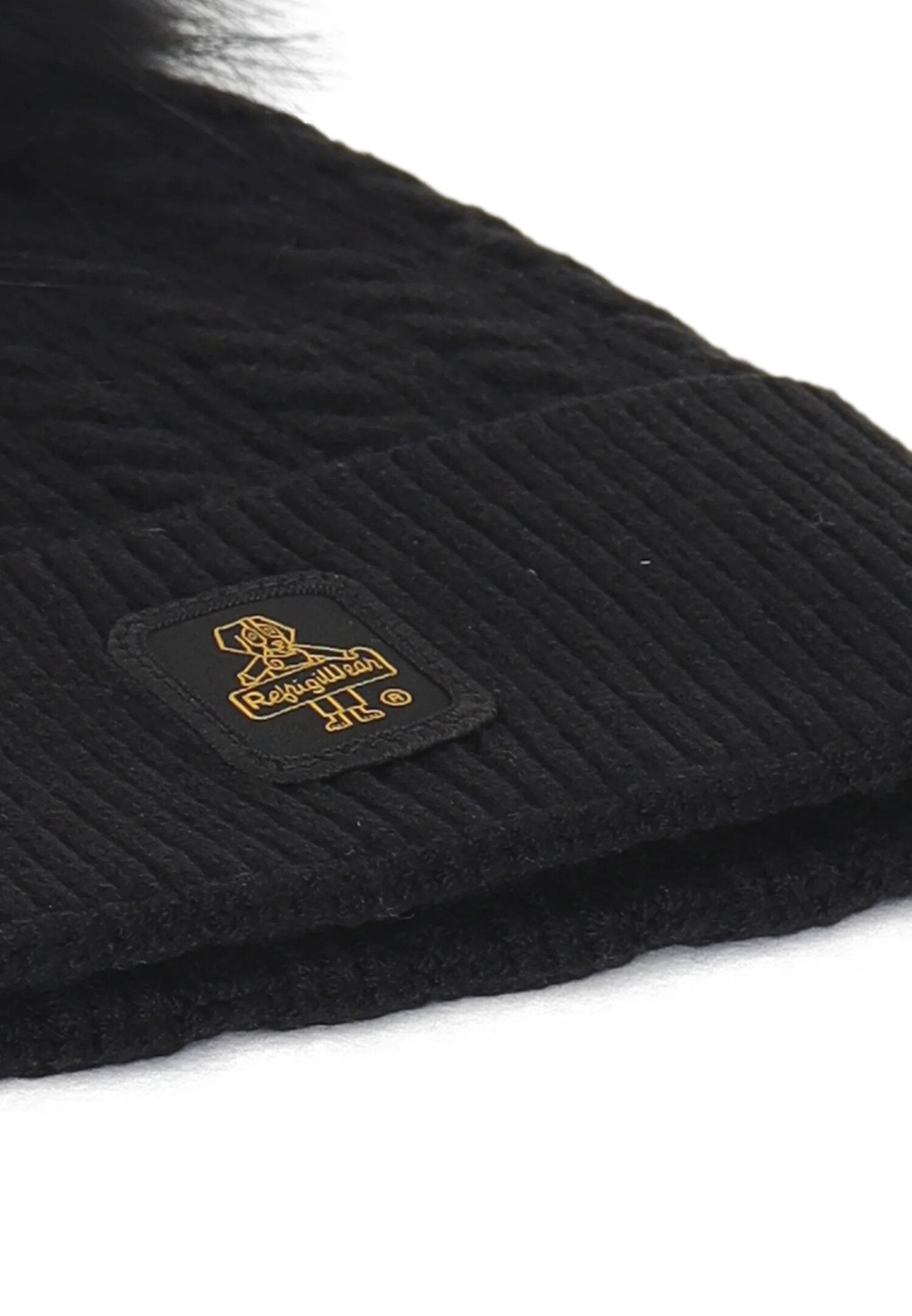 Refrigiwear Cappello Nero Bambina In Lana Cuffia Invernale AI25