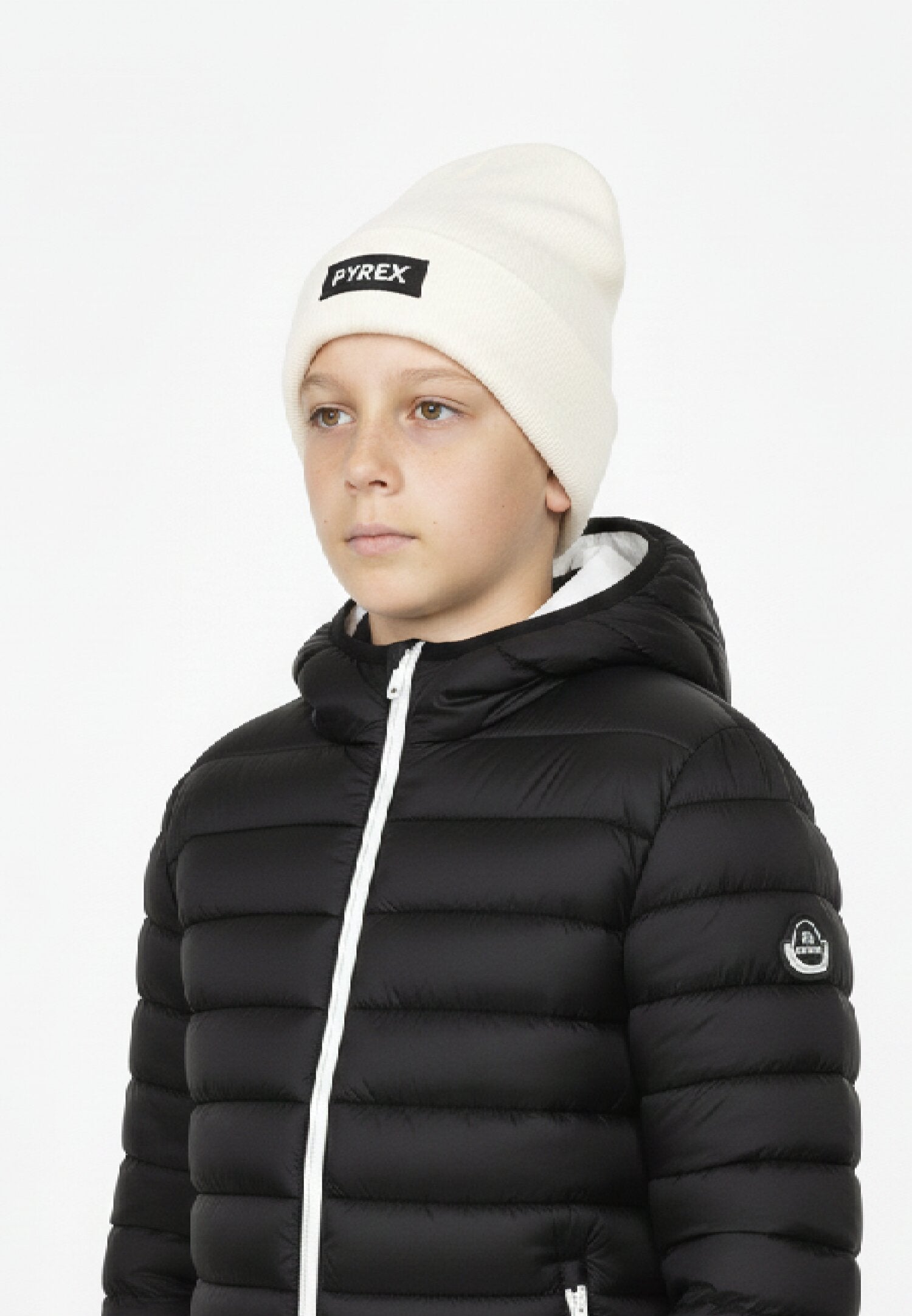 Pyrex Cappello Panna Bambino In Lana e Cotone Cuffia Invernale AI25