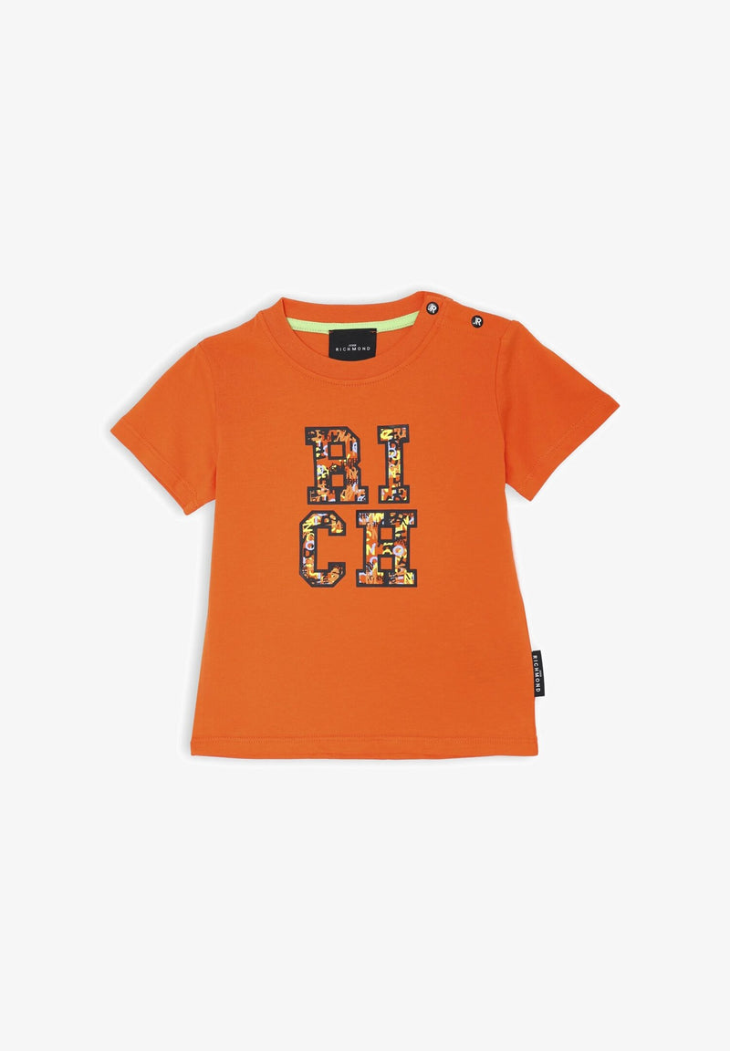 John Richmond Orange Baby T Shirt Spring Summer 25 - ORANGE | CammarataMode