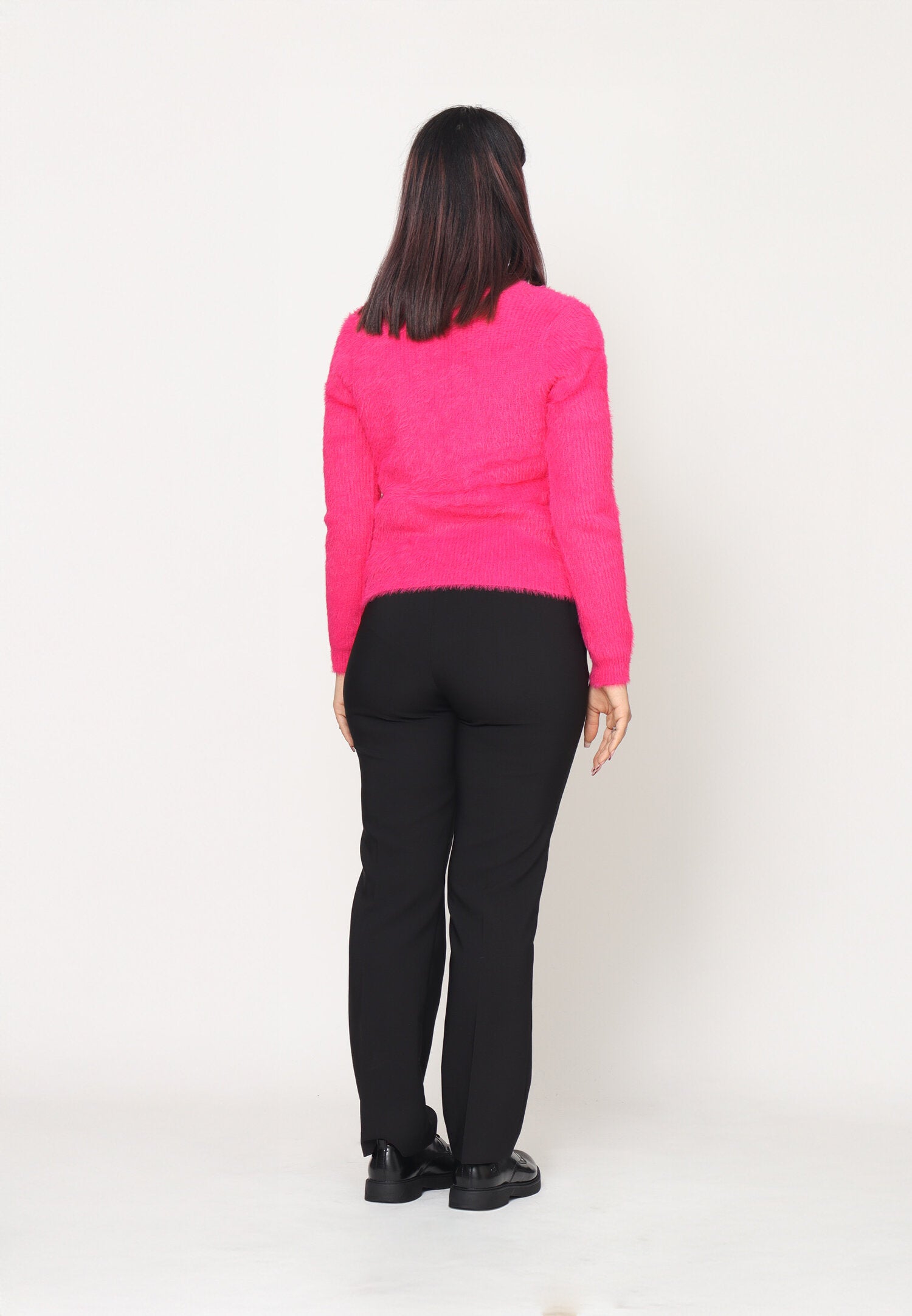 Monte Cervino Cardigan Lana Fucsia Donna In Lana Con Bottoni Elegante AI25