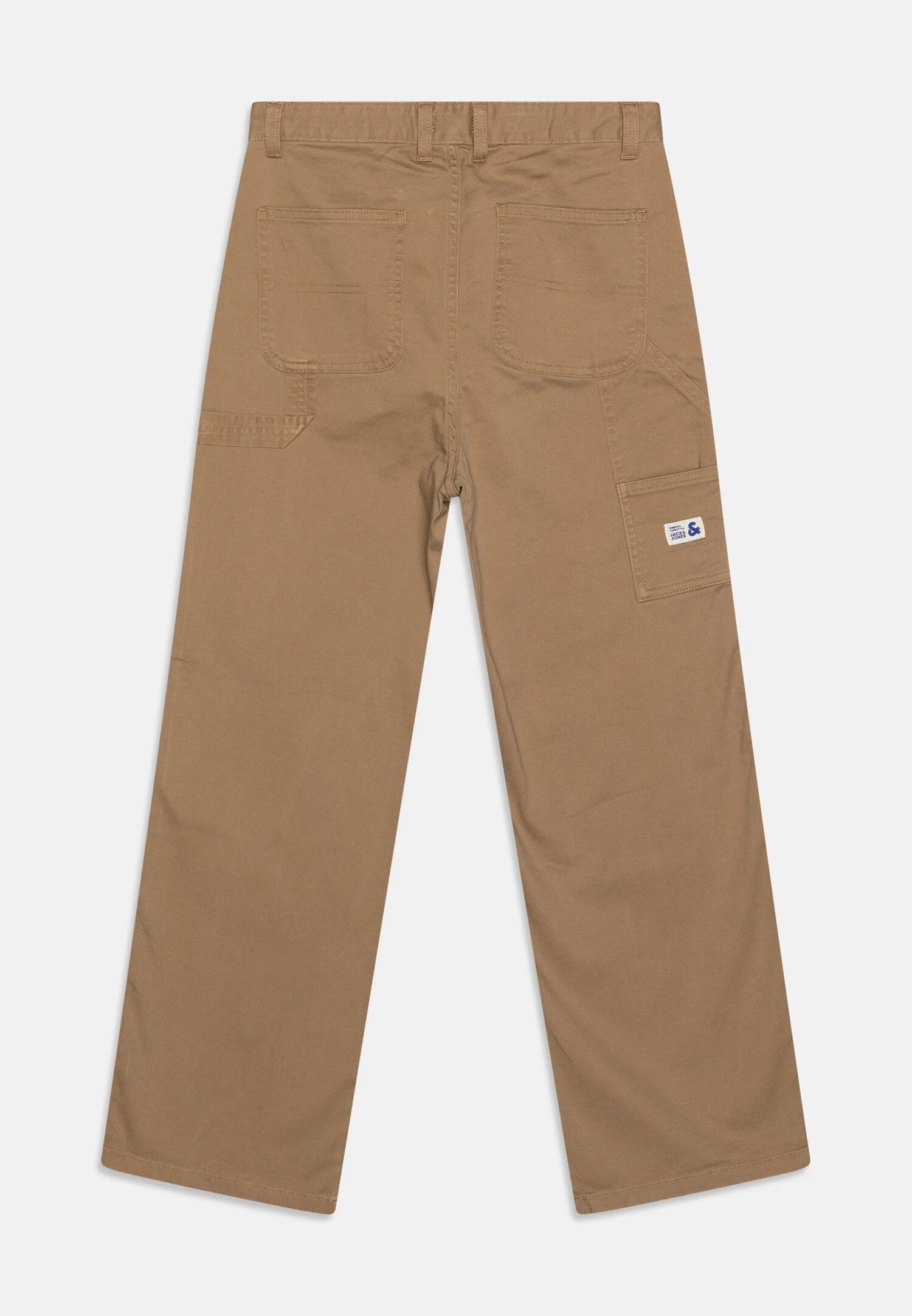 Jack &amp; Jones carpenter trousers beige kids junior straight leg comfortable | CammarataMode