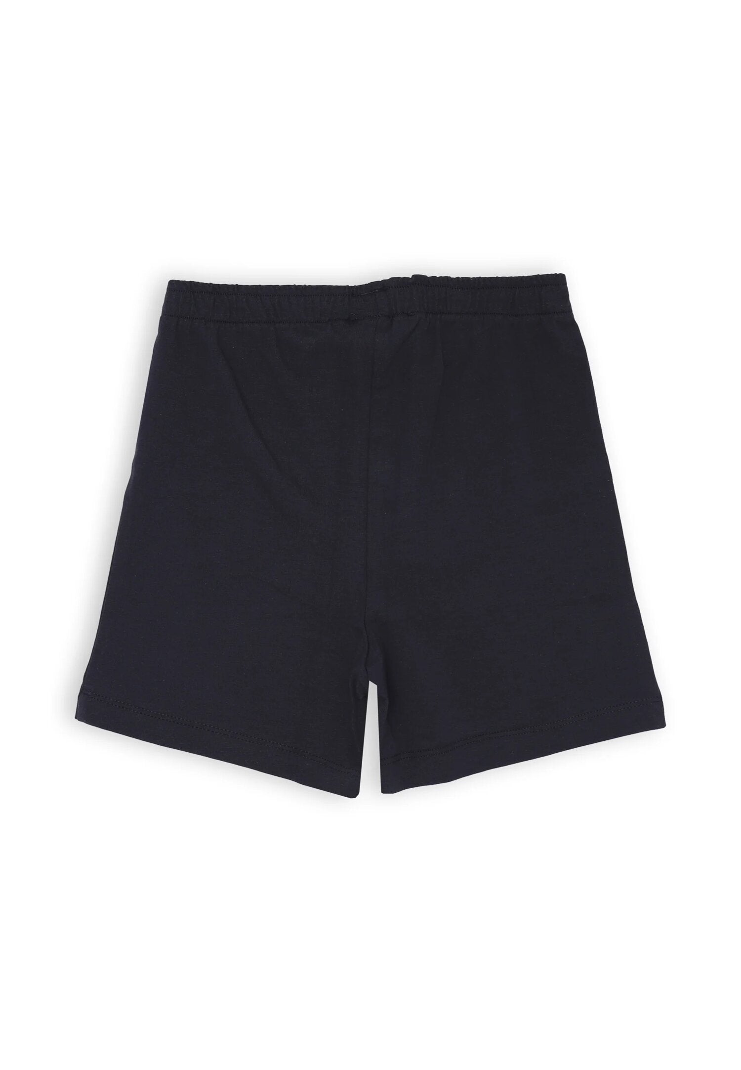 Bikkembergs set children's white t-shirt and blue cotton shorts with sporty print | CammarataMode