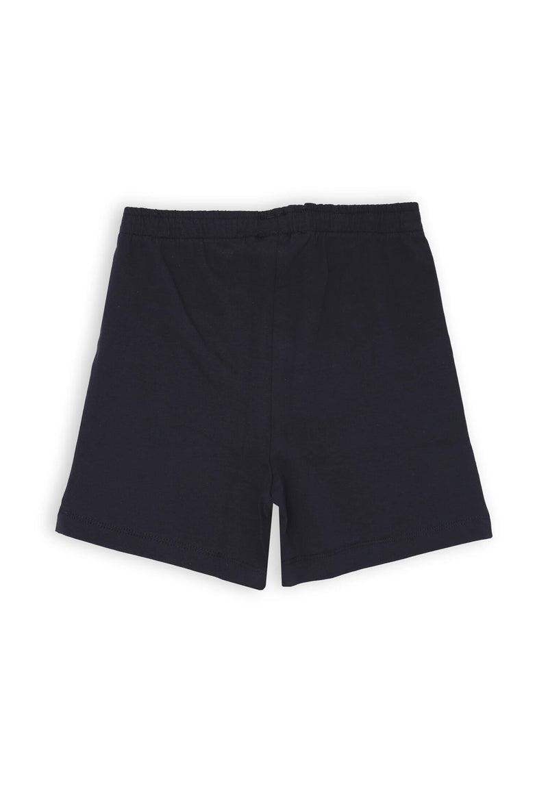 Bikkembergs set bambino t-shirt bianca e shorts blu cotone con stampa sportiva - BLU | CammarataMode