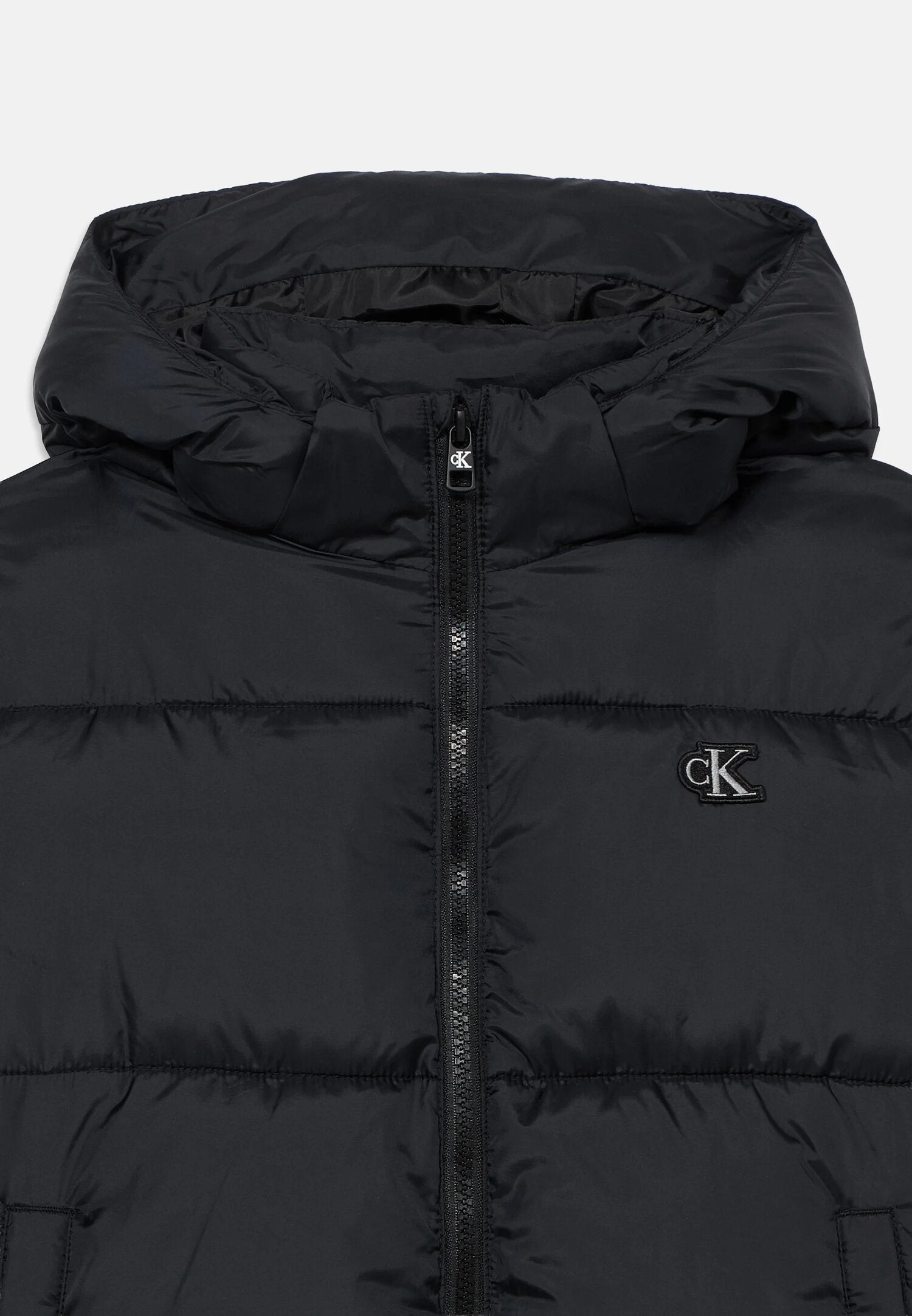 Calvin Klein Giubotto Nero con Cappuccio Staccabile Bambino LVCKTJM02GBEH_