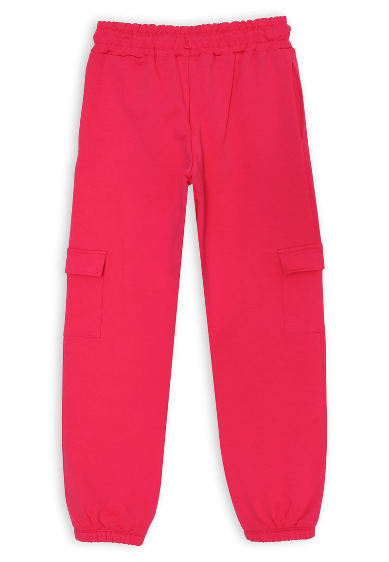 Fuchsia complete Dimensione Danza girl's crop sweatshirt and cargo pants - FUCHSIA | CammarataMode