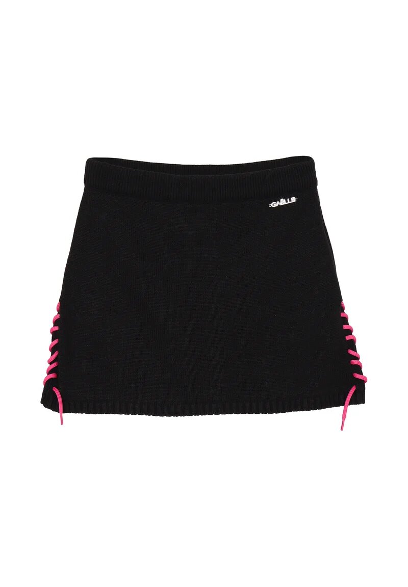 Gaelle Paris Completo Nero Bambina In Lana Girocollo | Elegante AI25 | CammarataMode