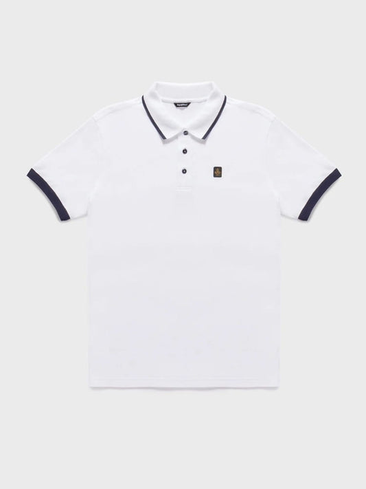 Refrigiwear polo bianca uomo mini logo