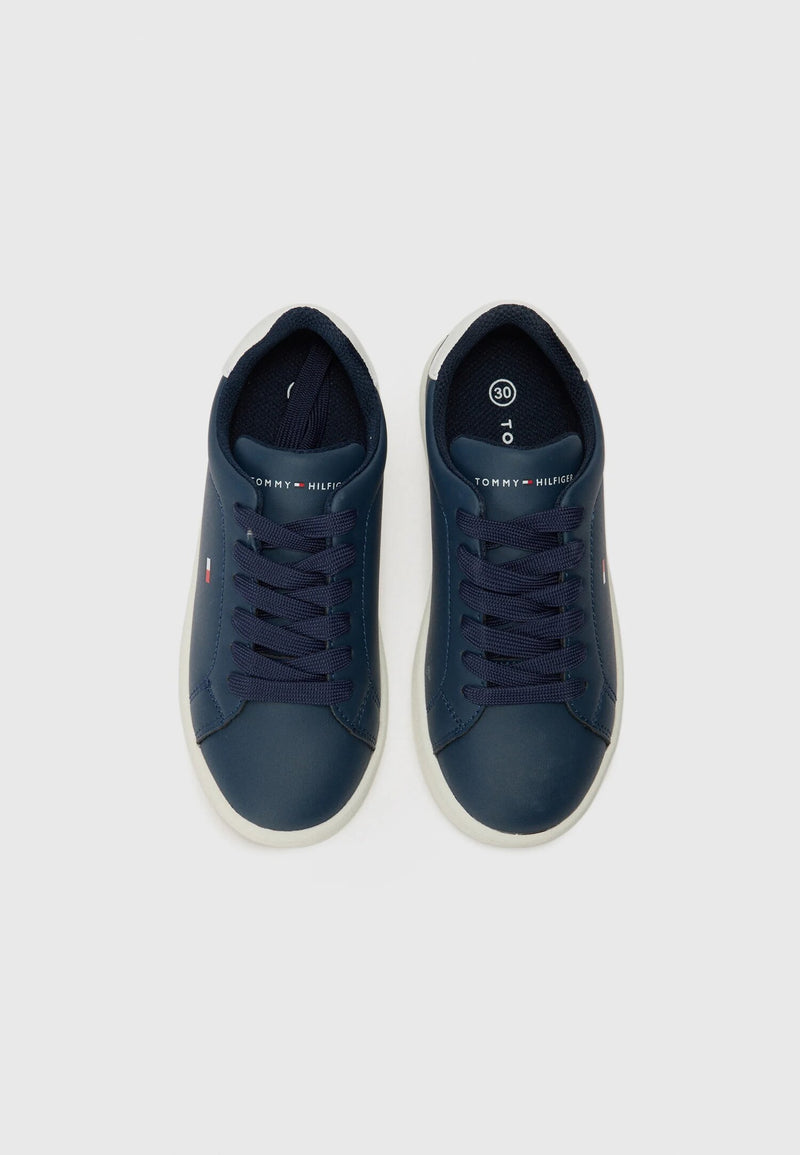 Tommy Hilfiger sneakers basse bambino unisex blu bianco scuola leggere - BLU | CammarataMode