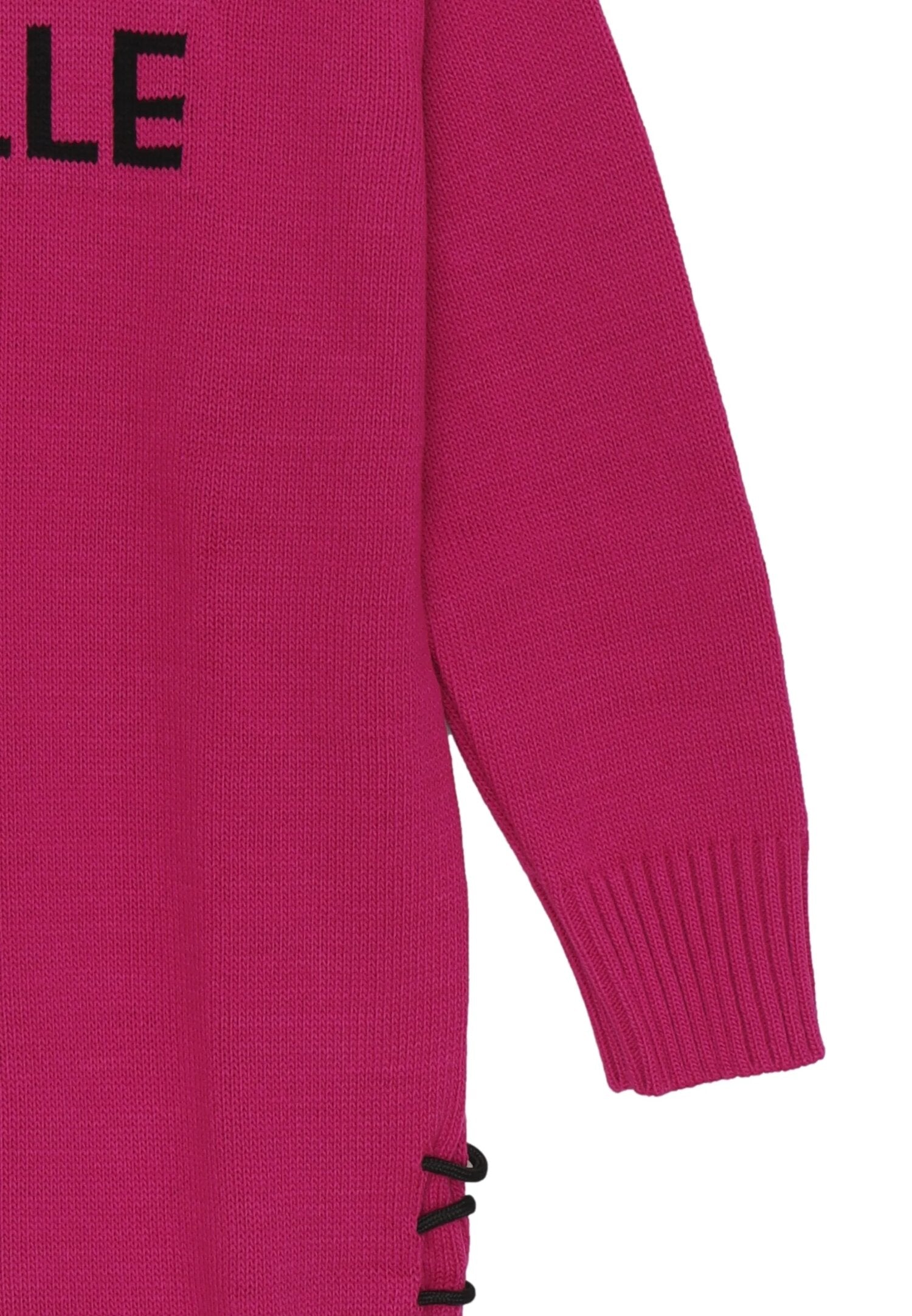 Gaelle Paris Vestito Fuxia Bambina In Lana Girocollo Elegante AI25