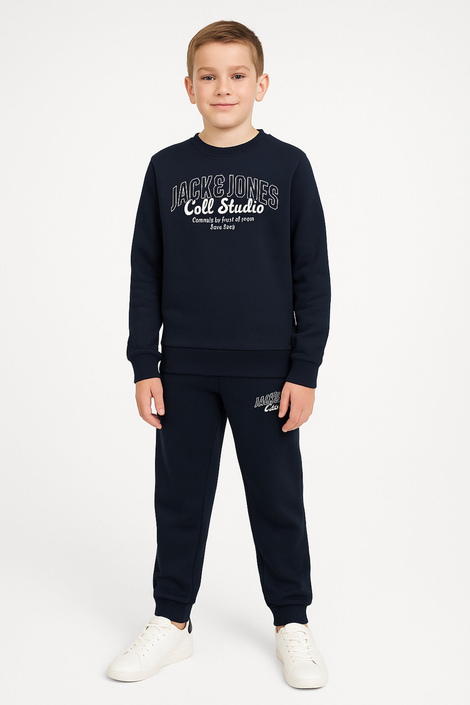 Jack&Jones Junior Pantalone Blu Bambino Sotto Tuta Cotone Vita Regolabile AI25