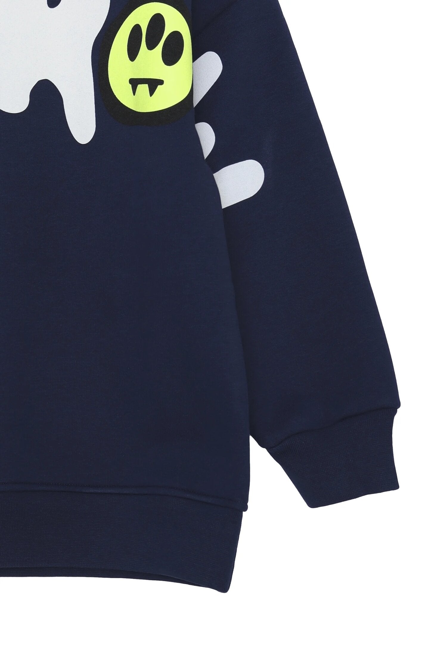 Barrow Felpa Blu Bambino In Cotone Girocollo Sportivo AI25