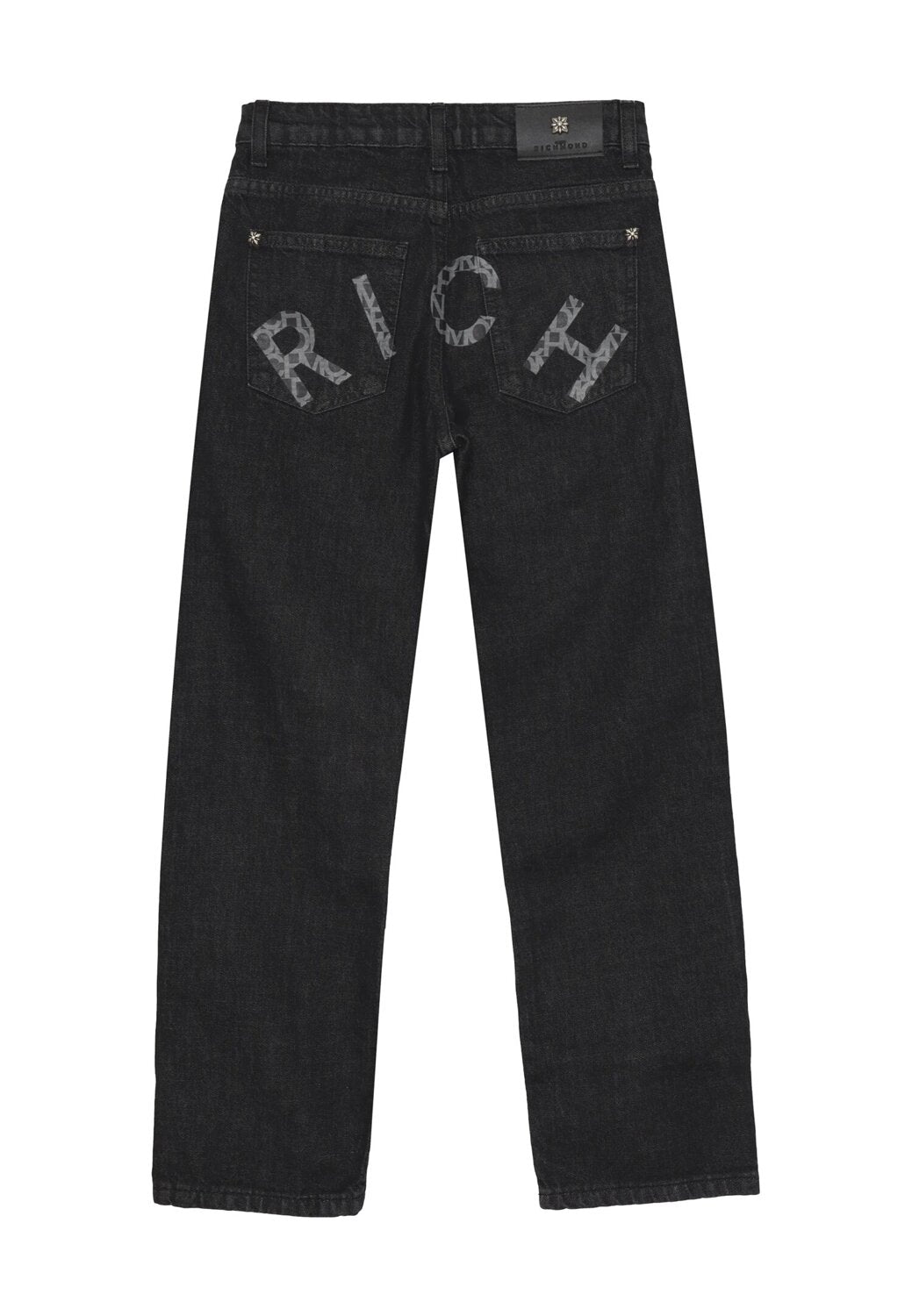 John Richmond jeans sigaretta bambino black denim 2-16 anni cotone