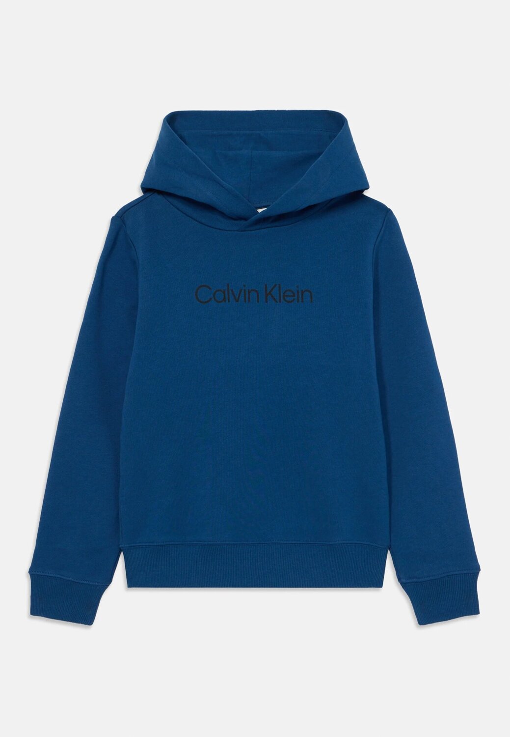 Calvin Klein Felpa Blu Bambino In Cotone Con Cappuccio Sportivo AI25