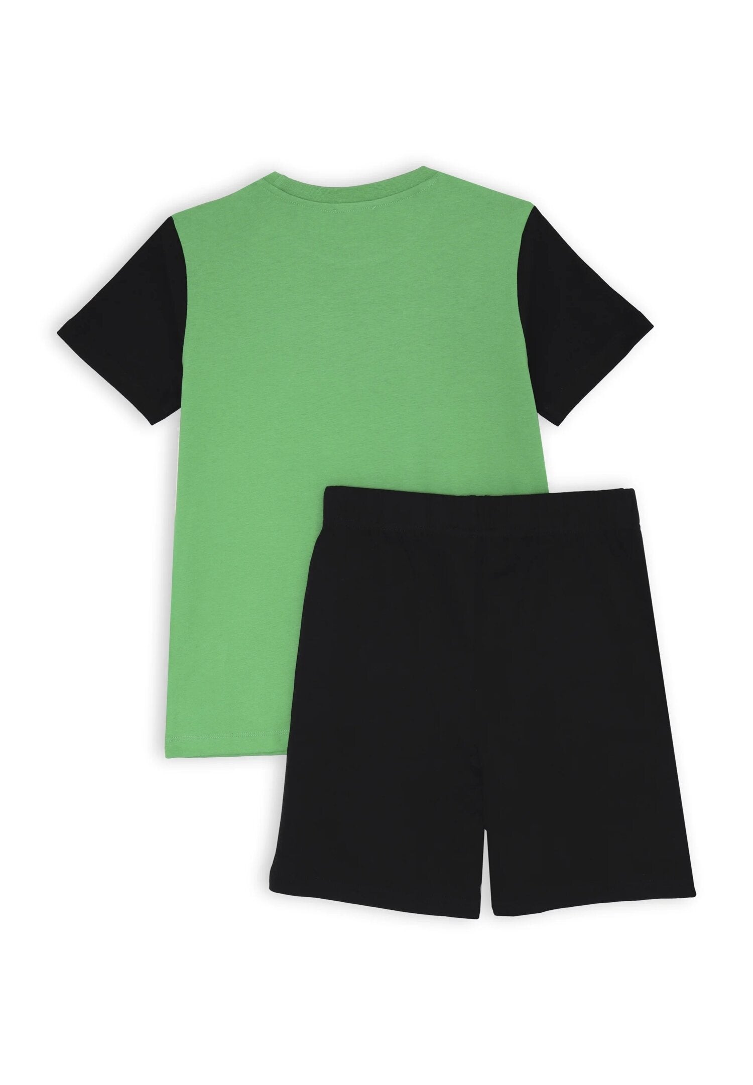 Bikkembergs Completo Bambino Verde e Nero 2 Pezzi Cotone Estate | CammarataMode