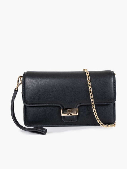 Tommy Hilfiger borsa nera donna mini logo | Misure: 23.5 x 7.5 x 15.5 cm