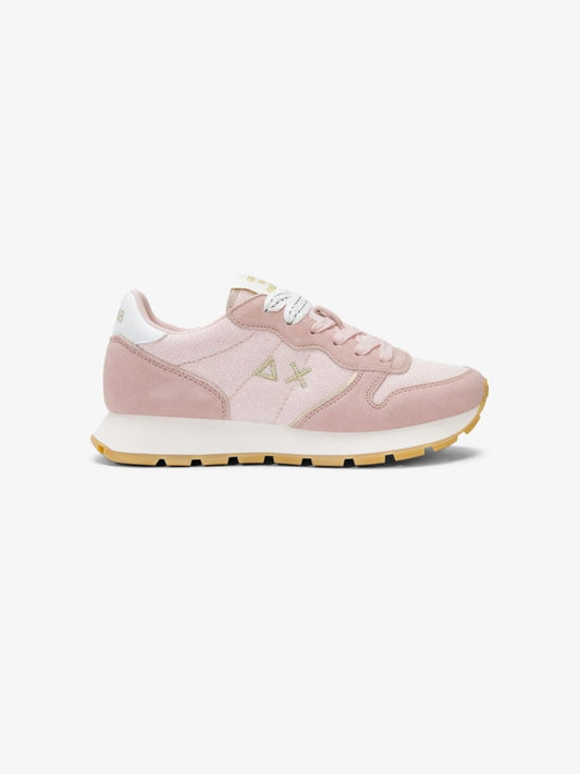 Sun68 scarpe rosa donna con glitter logo sul lato